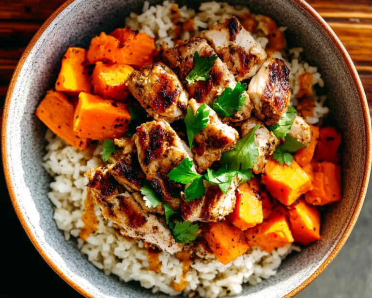 blackened chicken brown rice