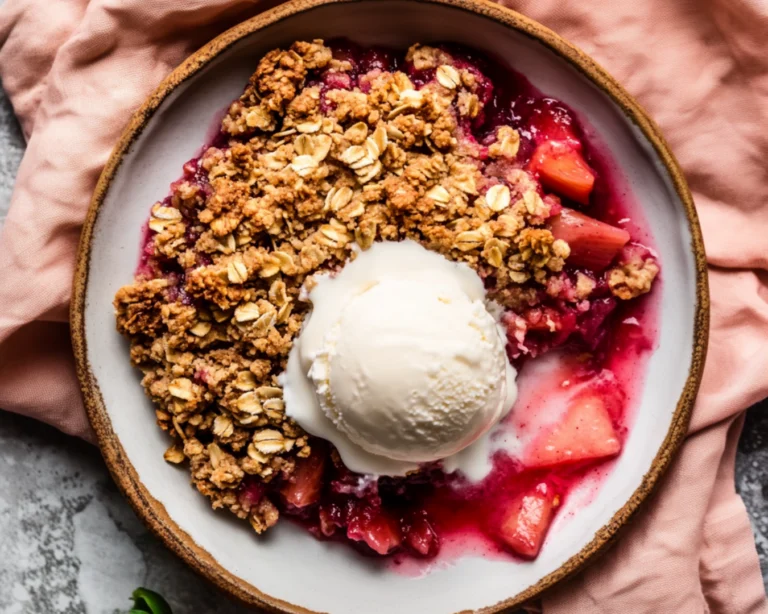 Strawberry Rhubarb crisp recipe
